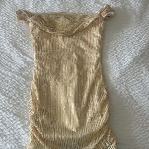 Gold Sequin Dress